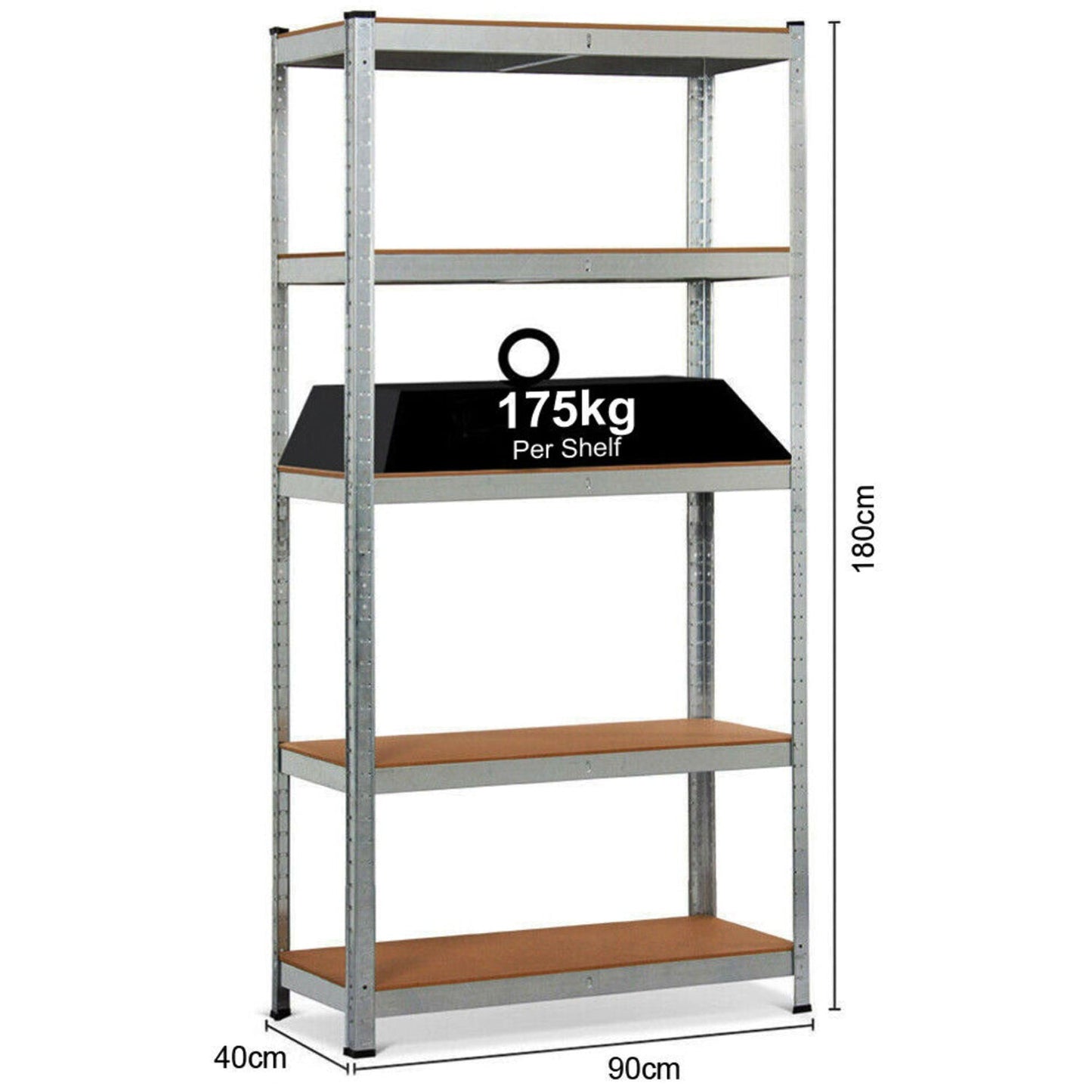 Heavy Duty Garage Shelving Storage Shelves 5 Tier Racking Shelf