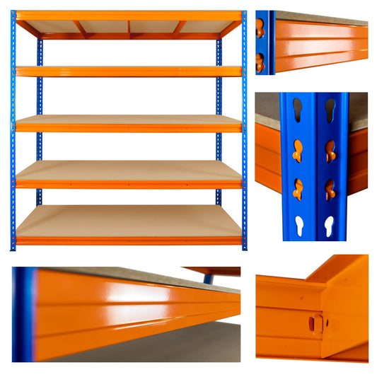 Premium Metal Ultra Heavy Duty Warehouse Racking Garage Shelf Unit 350kg Per Shelf