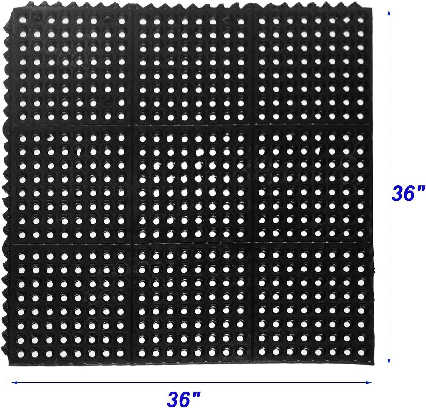 Playground Safety Mat Interlocking Grass Rubber Mat Gateway Golf Course