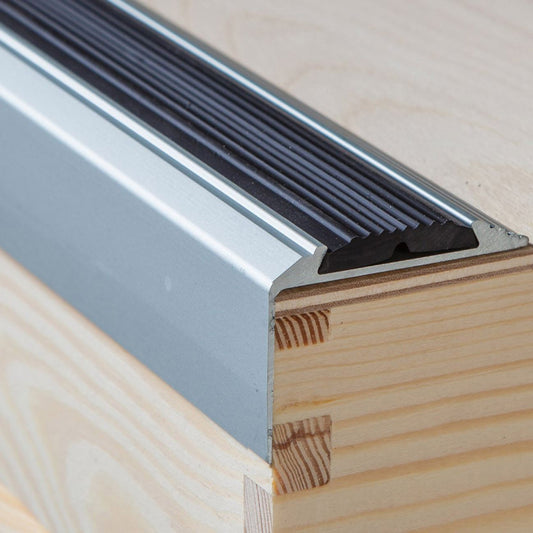 Non Slip Anodised Aluminium Stair Nosing Edge Trim Step Nosing Anti Slip