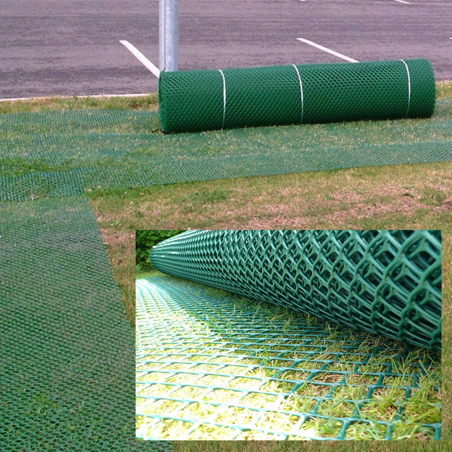 Grass Protection Mesh Driveway Lawn Mat Turf Mud Reinforcement