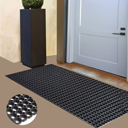 Non Slip Rubber Ring Door Mat House Entrance Rubber Mat