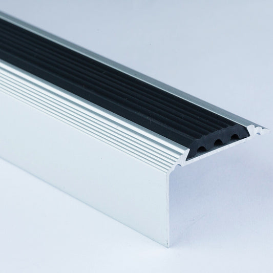 Premium Non Slip Anodised Aluminium Stair Nosing with Rubber Stair Edge Nosing Trim