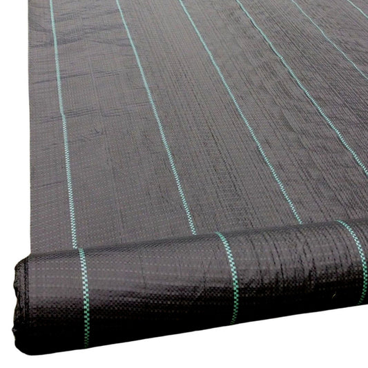 Garden Woven Heavy Duty Weed Control Fabric Ground Cover Membrane