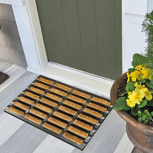 Outdoor Indoor Anti Slip Doormat Heavy Duty Welcome Entrance Coir Door Mat