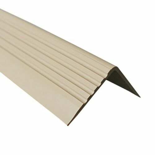 Non Slip PVC Stair Nosing Step Edge Trim Bullnose Strip 118cm Length