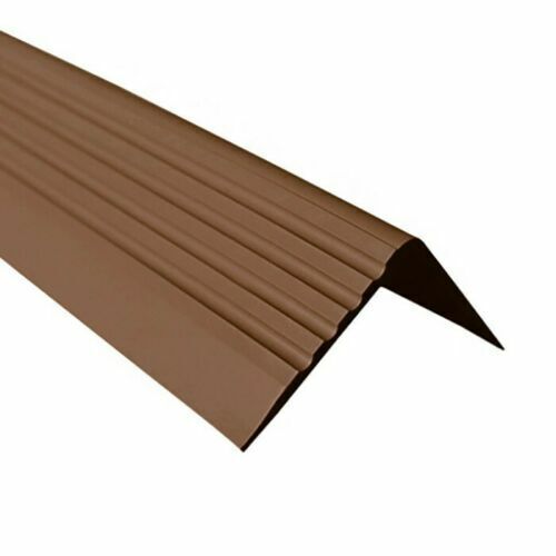 Non Slip PVC Stair Nosing Step Edge Trim Bullnose Strip 118cm Length