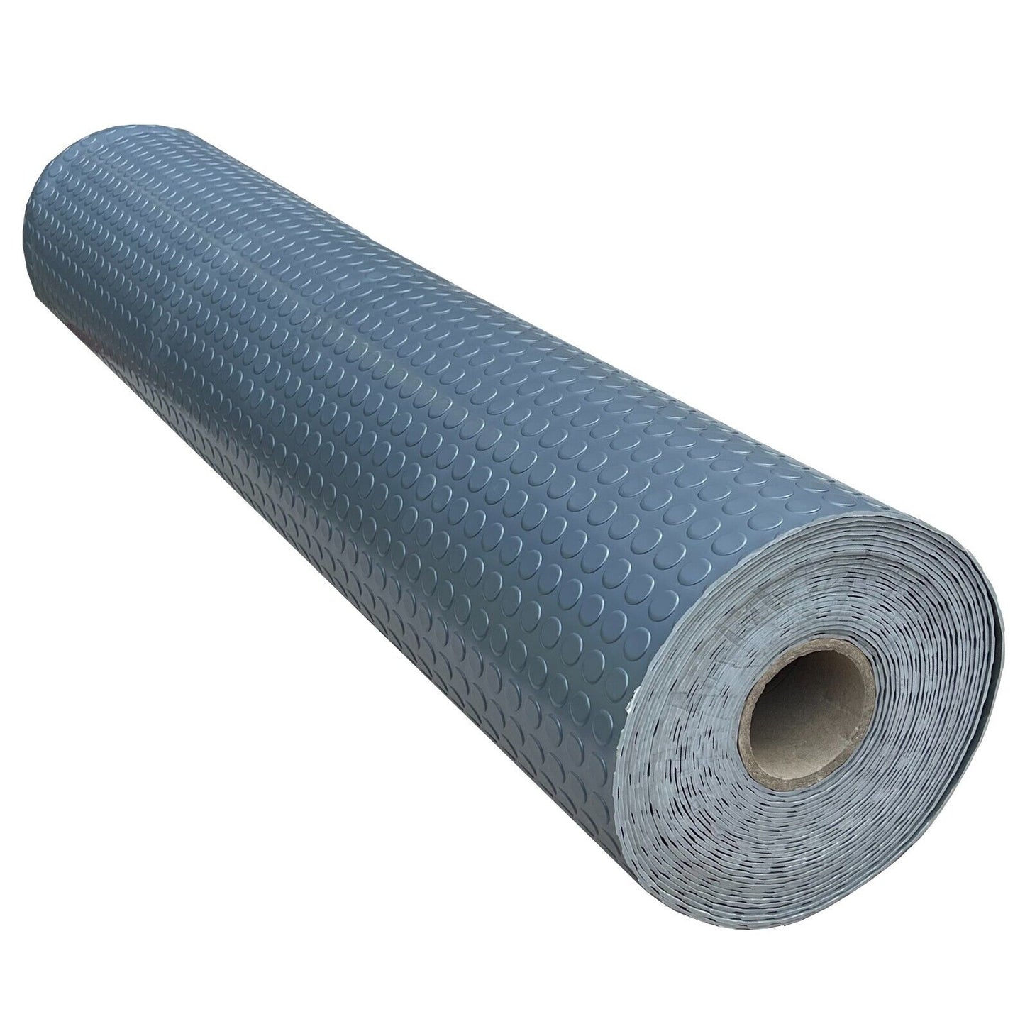 Non Slip PVC Vinyl Coin Penny Flooring Matting Heavy Duty Garage Work Van Gym Matting Dark Grey