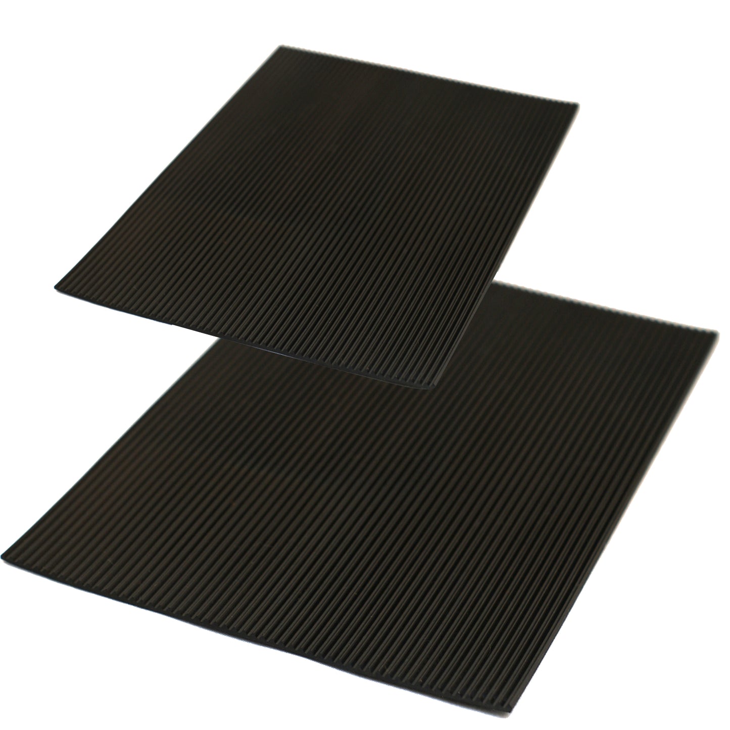 Premium Anti Slip Fine Ribbed Fluted Rubber Matting Pads