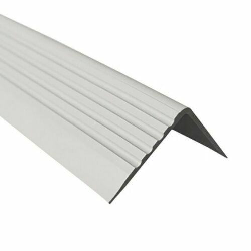 Non Slip PVC Stair Nosing Step Edge Trim Bullnose Strip 118cm Length
