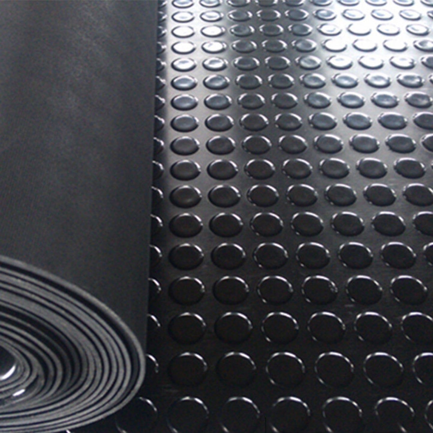 Heavy Duty Industrial Rubber Work Floor Matting Non Slip Garage Gym Matting Black