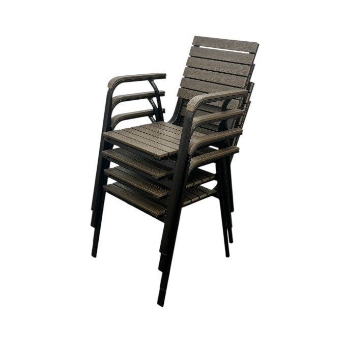 Deluxe Garden Chair Stacking Cafe Chairs Indoor & Outdoor Garden Chairs
