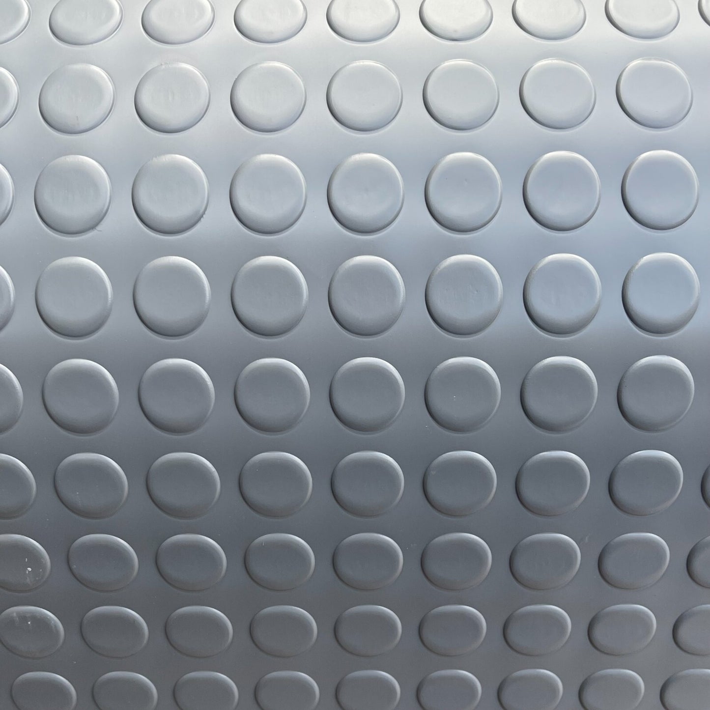 Non Slip Heavy Duty PVC Vinyl Dot Penny Flooring Matting Garage Work Van Gym Matting Light Grey