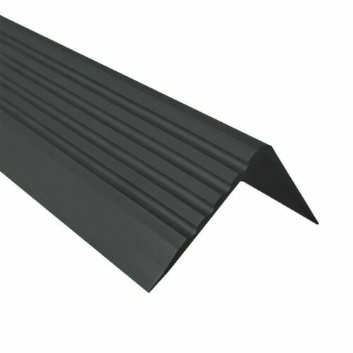Non Slip PVC Stair Nosing Step Edge Trim Bullnose Strip 118cm Length