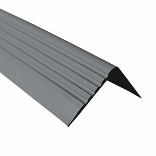 Non Slip PVC Stair Nosing Step Edge Trim Bullnose Strip 118cm Length