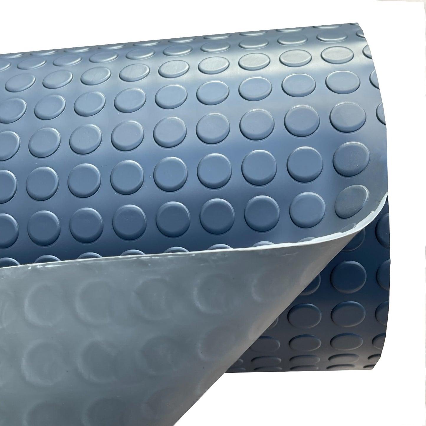 Non Slip PVC Vinyl Coin Penny Flooring Matting Heavy Duty Garage Work Van Gym Matting Dark Grey