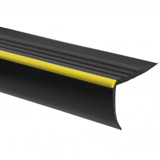 High Quality PVC Rubber Non Slip Stair Nosing Bullnose Step Edge Trim Cover RDO 1.18m Length