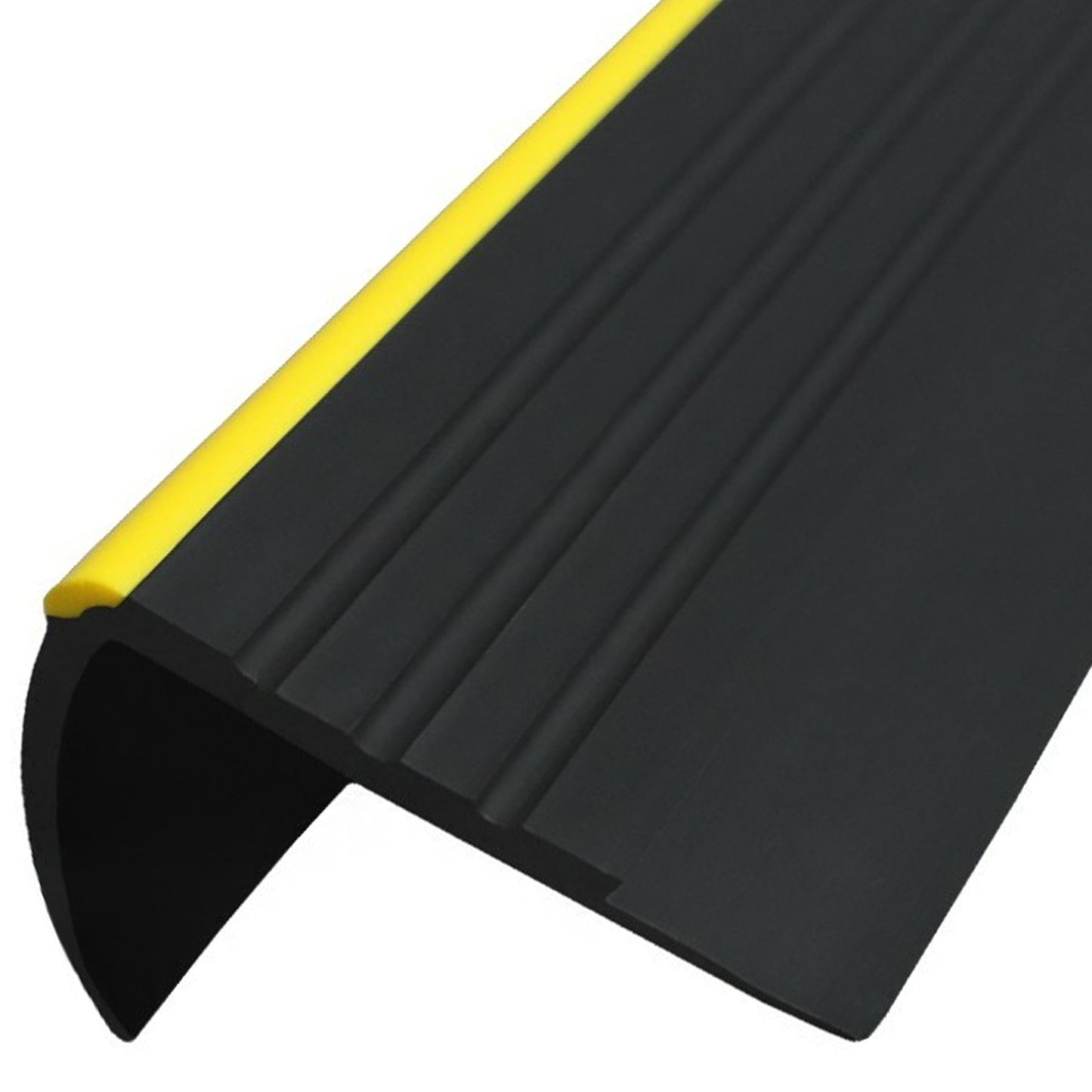 High Quality PVC Rubber Non Slip Stair Nosing Bullnose Step Edge Trim Cover RDO 1.18m Length
