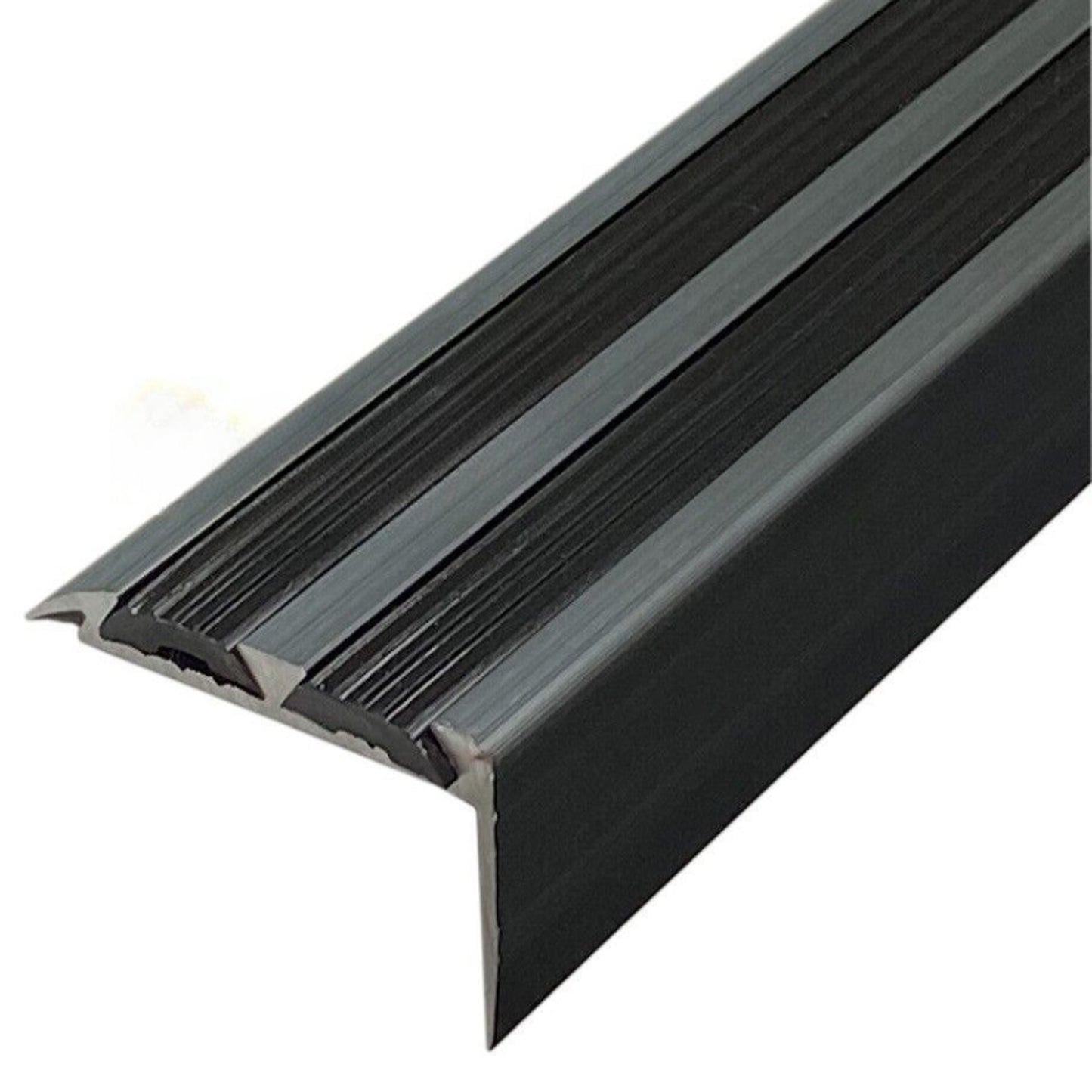 High Traffic Non Slip Aluminium Stair Nosing Edge Trim Step Nose Edging Nosings Rubber Slips