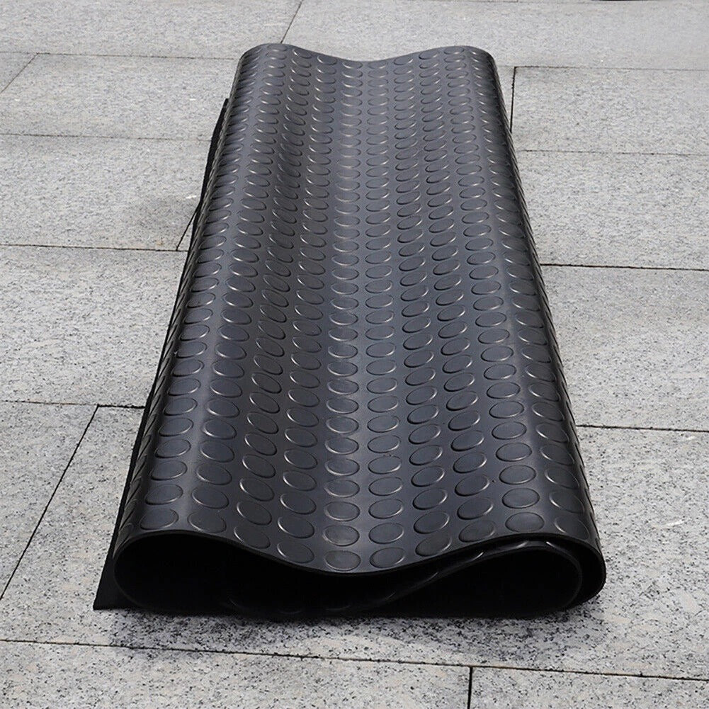 Heavy Duty Garage Car Floor Protect Mat Tough and Durable Matting with Coin Design