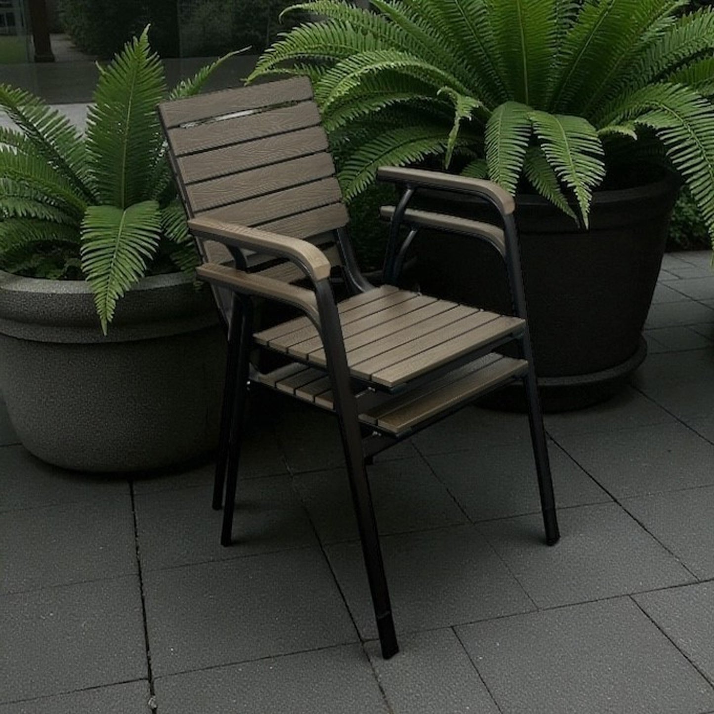 Deluxe Garden Chair Stacking Cafe Chairs Indoor & Outdoor Garden Chairs