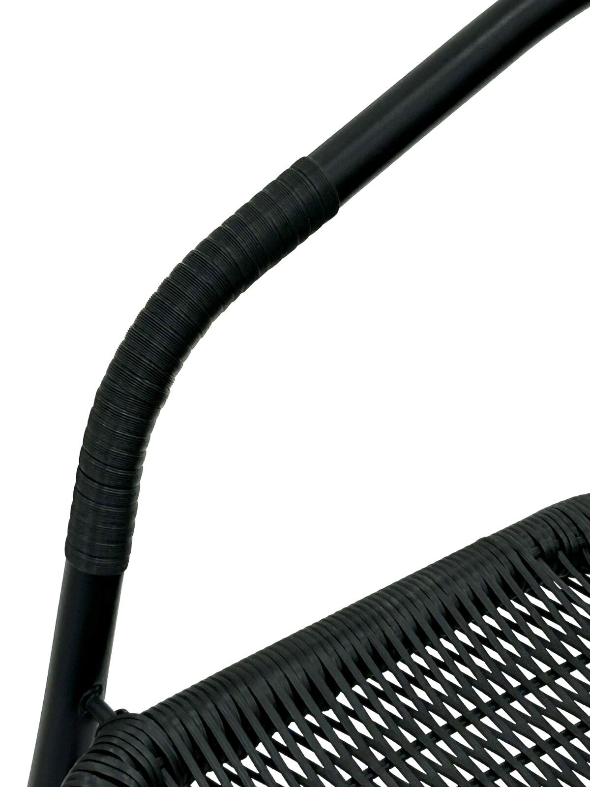 Luxurious Garden Furniture Sets Indoor & Outdoor 2 Black Rattan Chairs & 1 Square Table